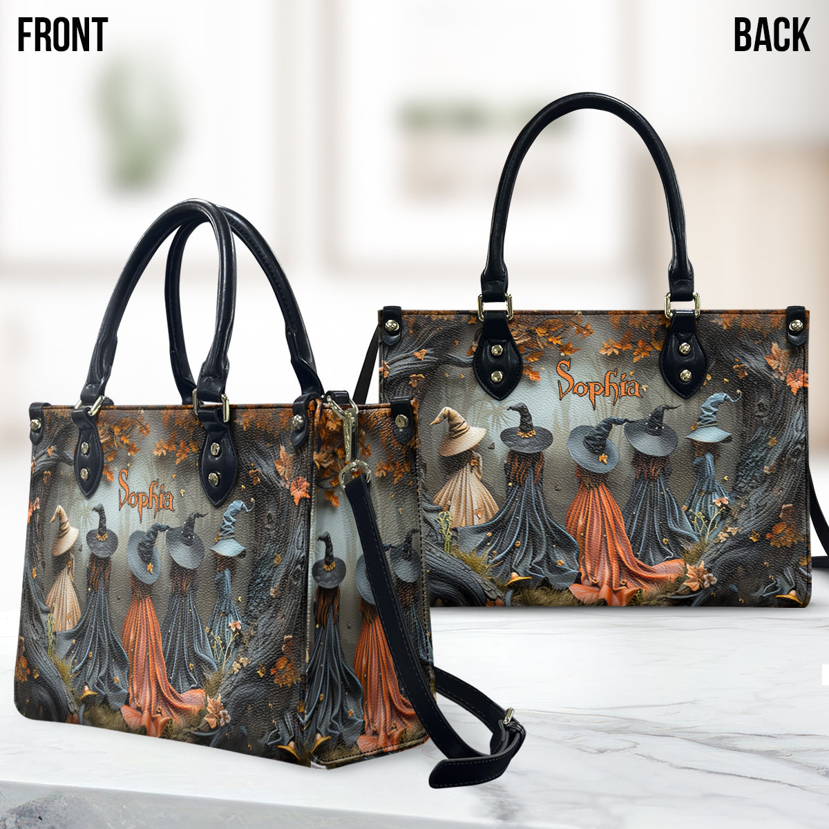 Beautiful Witch - Personalized Witch Leather Handbag