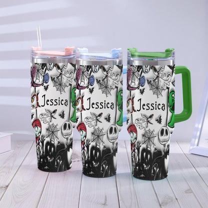 Nightmare - Personalized Nightmare Tumbler With Handle