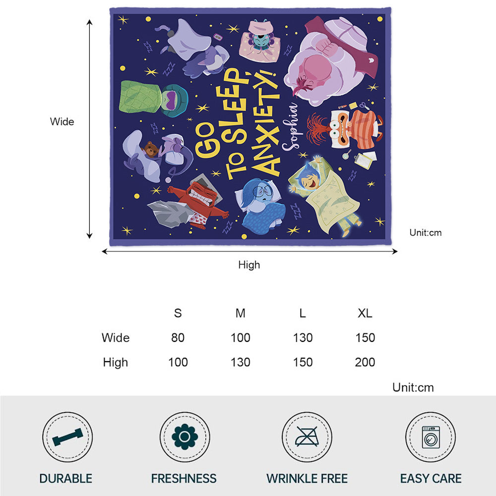 Go To Sleep - Personalized Blanket