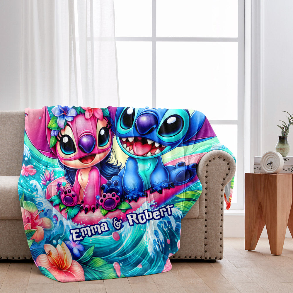 Lovely Couple - Personalized Ohana Blanket