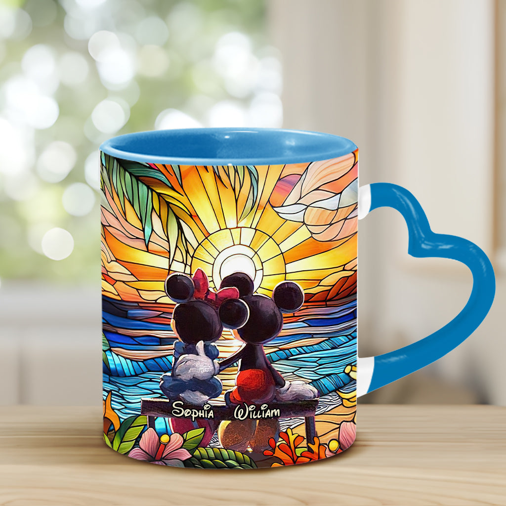 You And Me We Got This - Personalized Mouse Heart Handle Mug