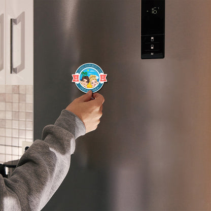 Husband And Wife Cruising Partners For Life - Personalized Cruising Magnet