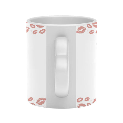 I Love You - Personalized Couple Heart Handle Mug