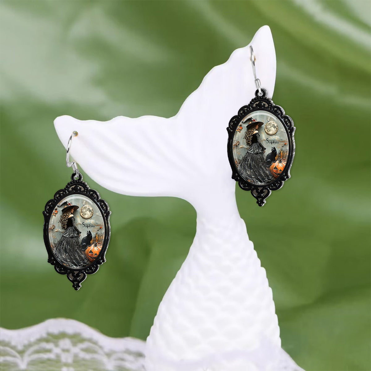 Beautiful Witch - Personalized Witch Earrings