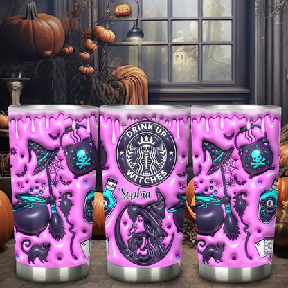 Drink Up Witches - Personalized Witch Tumbler