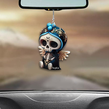 Cute Skull - Personalized Skull Car Ornament