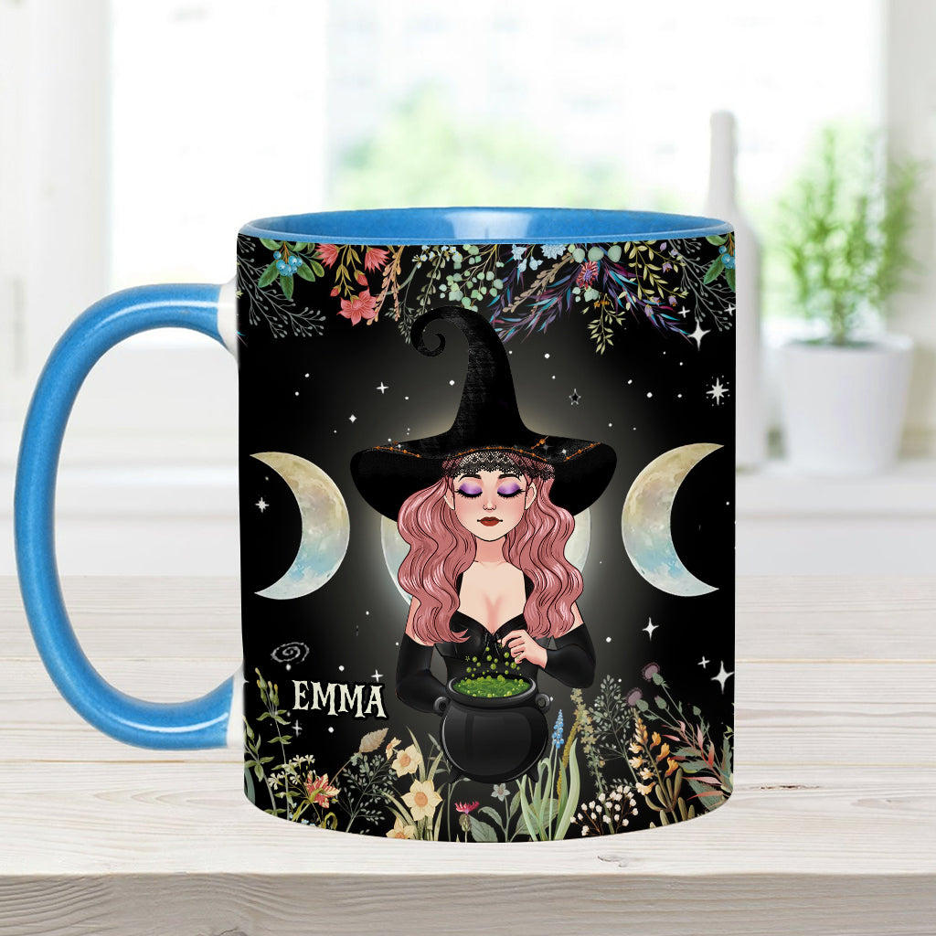 In A World Full of Princesses Be A Witch - Personalized Witch Accent Mug