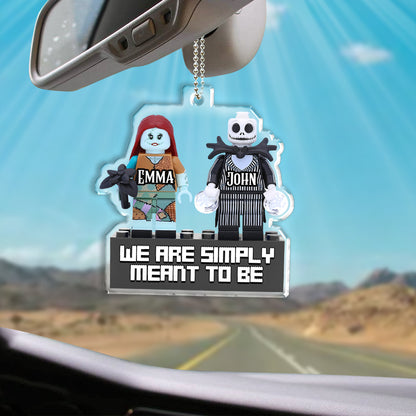 We Are Simply Meant To Be... - Personalized Nightmare Transparent Car Ornament