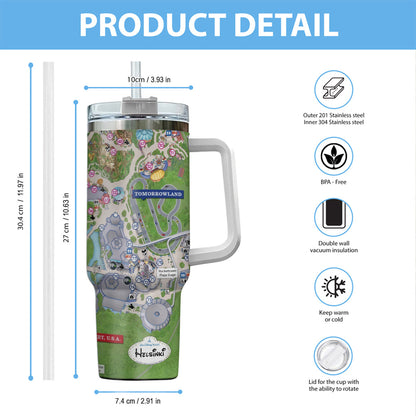 Magic Kingdom - Personalized Mouse Tumbler With Handle