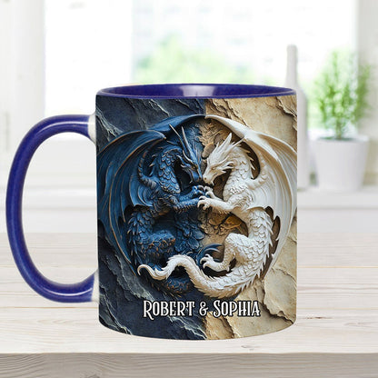 Love Dragons - Personalized Dragon Accent Mug