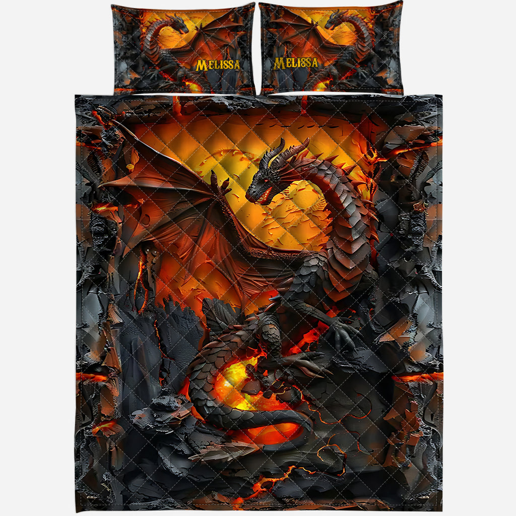 Love Dragons - Personalized Dragon Quilt Set