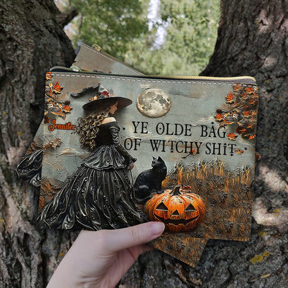 Ye Olde Bag Of Witchy Sh*t - Personalized Witch Pouch