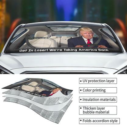 Get In Loser - Car Sunshade