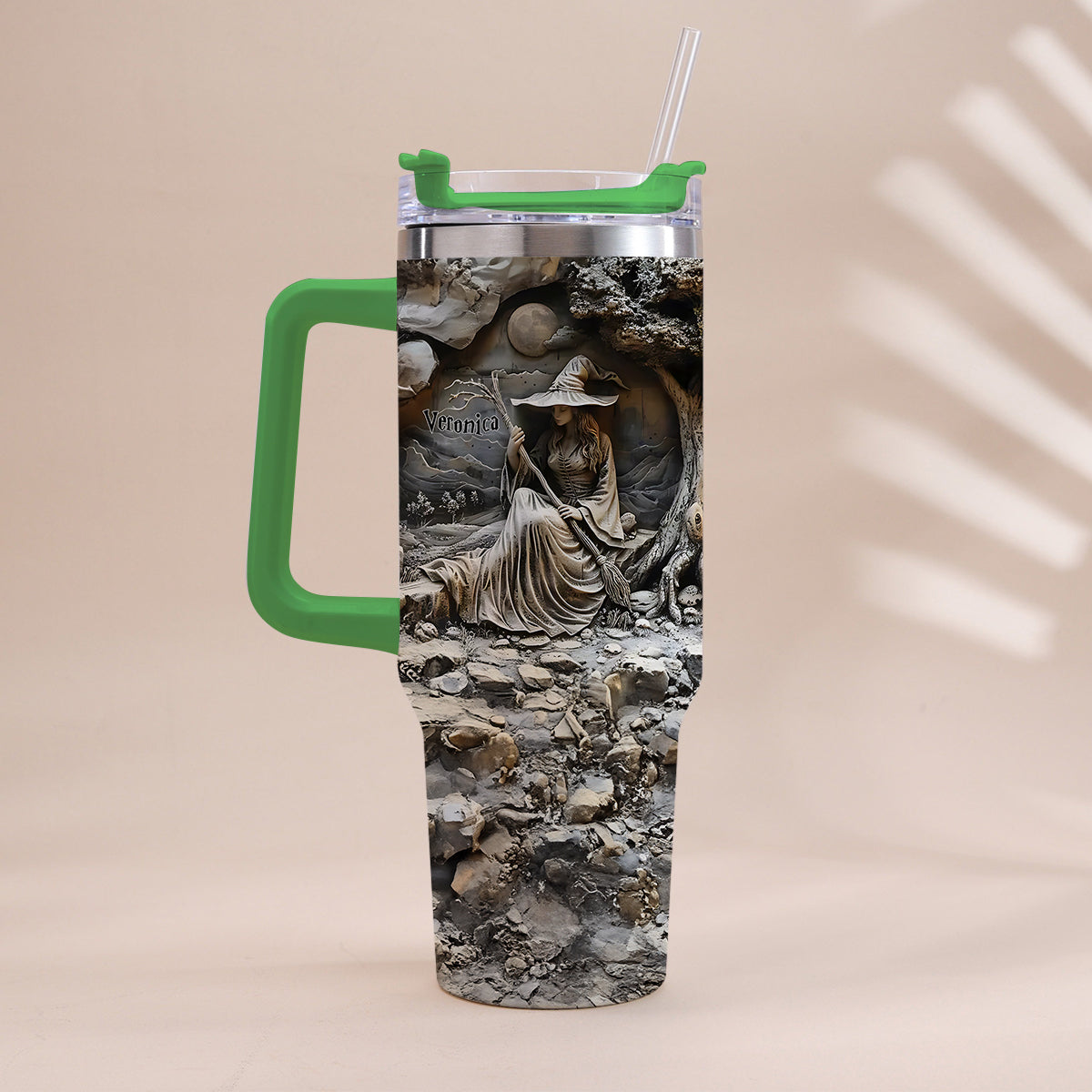 Beautiful Witch - Personalized Witch Tumbler With Handle