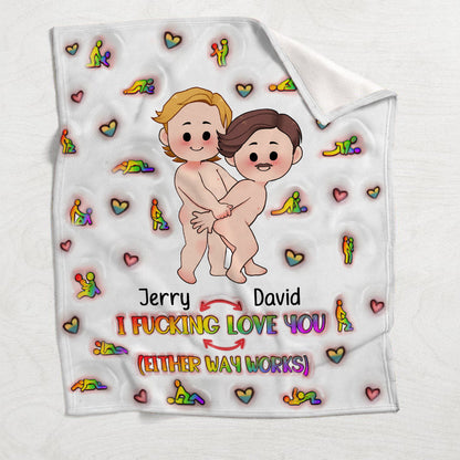 I Love You - Personalized LGBT Support Blanket
