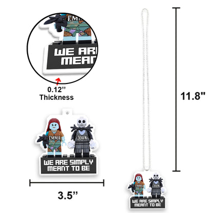 We Are Simply Meant To Be... - Personalized Nightmare Transparent Car Ornament