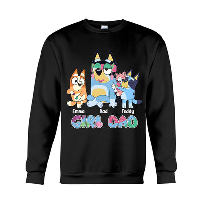 Girl Dad - Personalized Father T-shirt And Hoodie