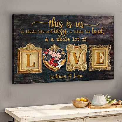 This Is Us - Personalized Couple Mouse Canvas And Poster