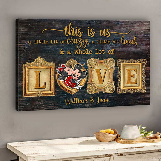 This Is Us - Personalized Couple Mouse Canvas And Poster