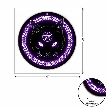 Witchy Vibes Black Cats - Halloween Witch 6 Pieces Garland