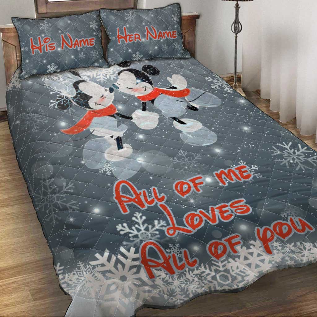 All Of Me - Personalized Mouse Quilt Set