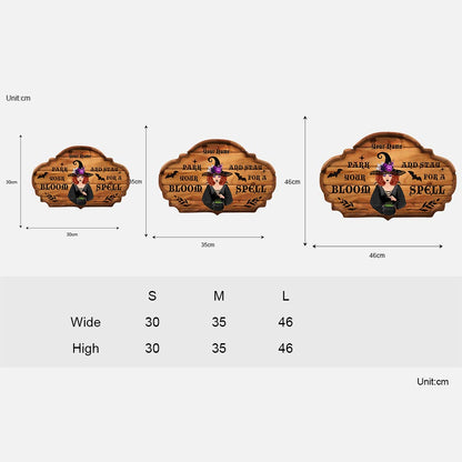 The Witch Is In - Personalized Wood Sign