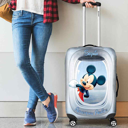 Adventure Await - Personalized Mouse Luggage Cover