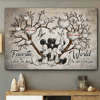 My Favorite Place - Personalized Mouse Poster