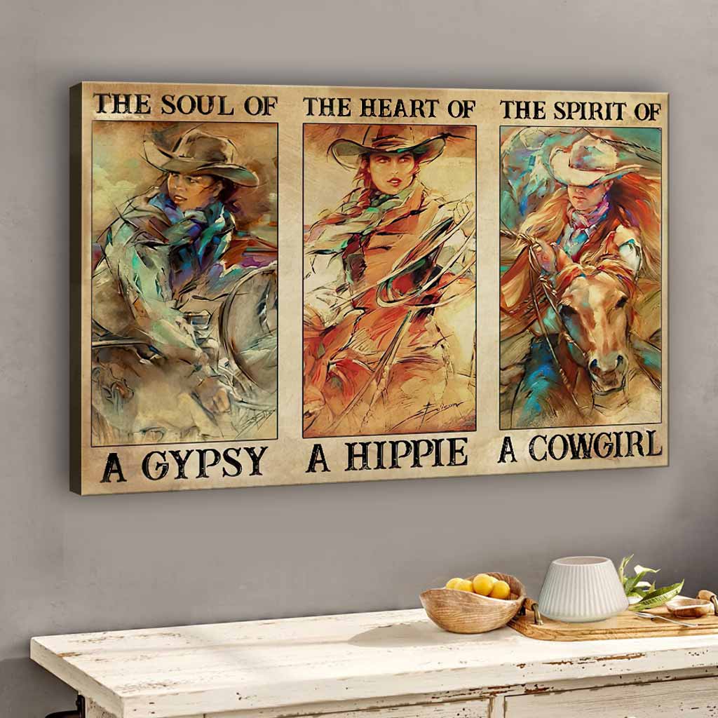 A Gypsy, A Hippie, A Cowgirl - Horse Poster 0921