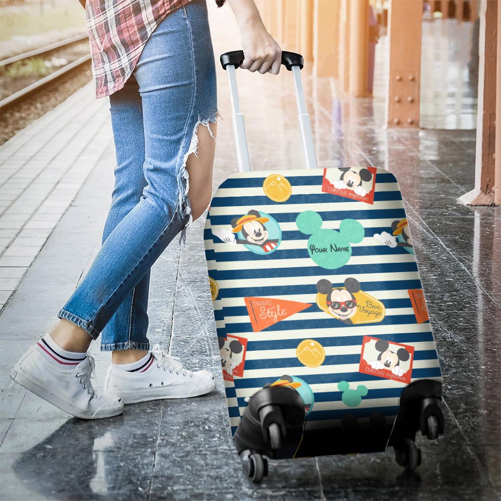 Love Travelling - Personalized Mouse Luggage Cover