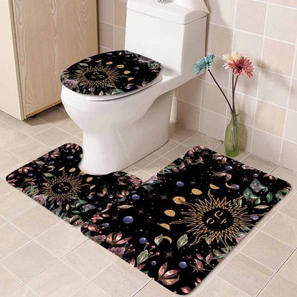 The Moon - Witch 3 Pieces Bathroom Mats Set