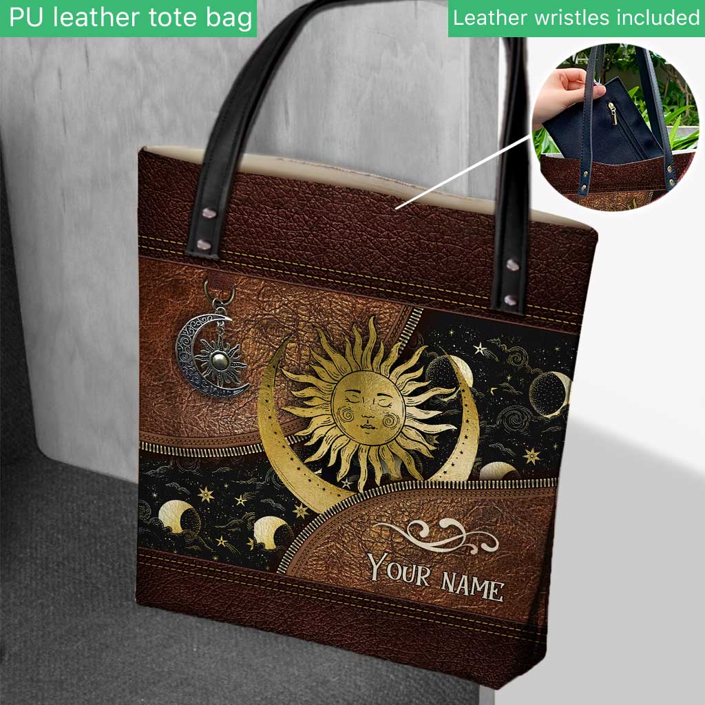 Moon And Sun Sign - Personalized Witch Tote Bag