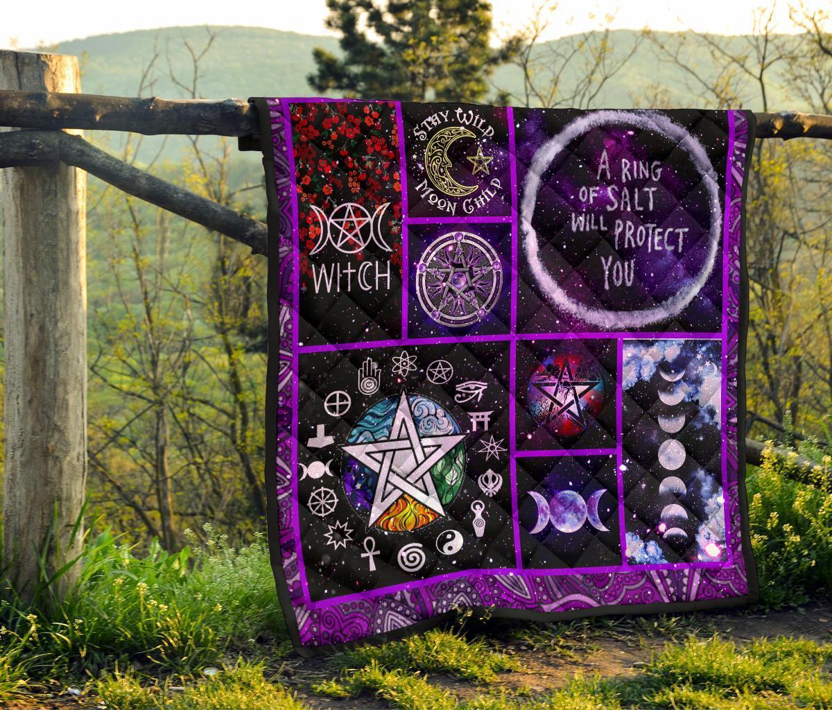 Pentagram Wicca - Witch Quilt 0822