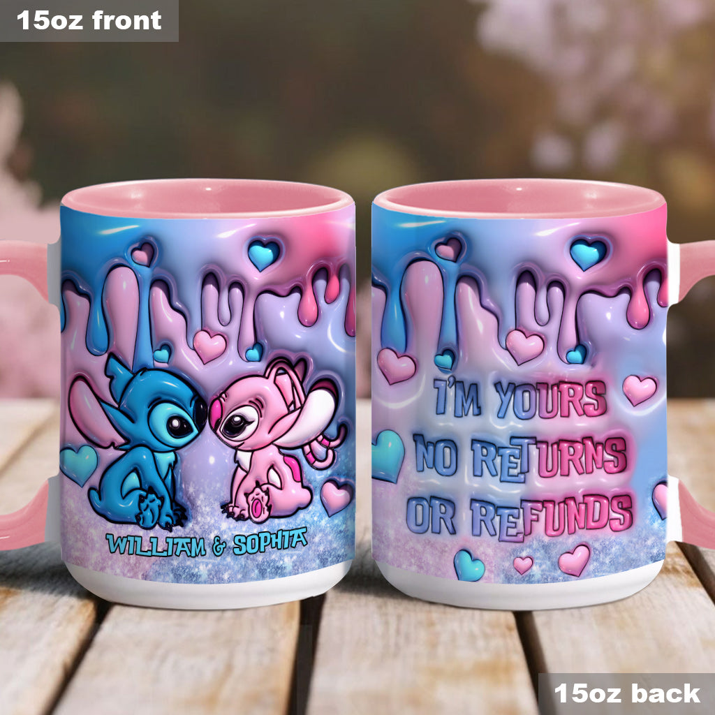 I'm Yours No Returns Or Refunds - Personalized Ohana Accent Mug
