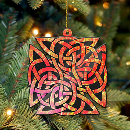 Celtic Shield Knot - Witch Ornament (Printed On Both Sides) 1022