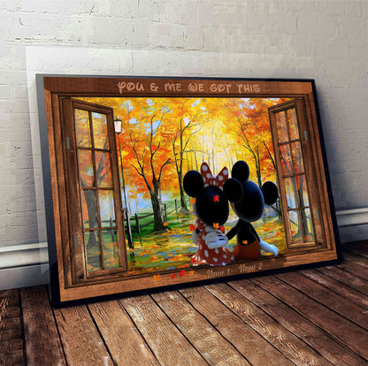 You & Me - Personalized Mouse Canvas And Poster