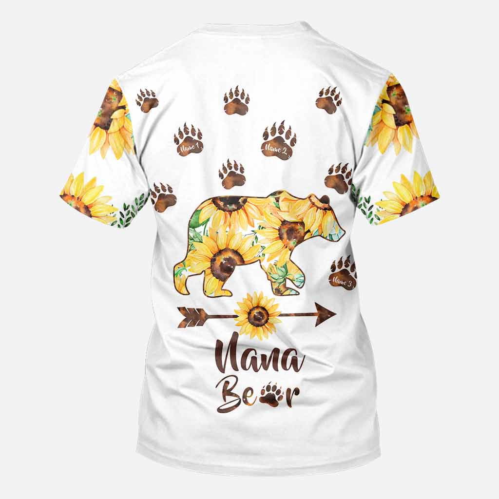 Grandma Bear - Personalized Mother's Day All Over T-shirt and Hoodie