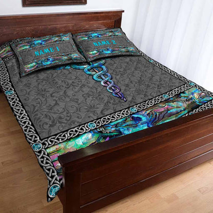 Love My Nurse - Personalized Nurse Quilt Set