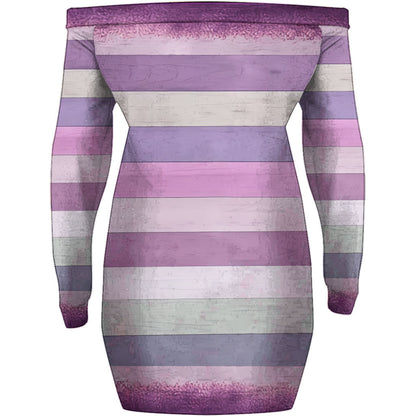 Witch Switch - Personalized Witch Off Shoulder Long Sleeve Dress