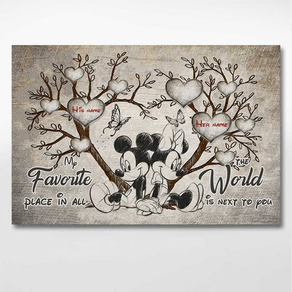 My Favorite Place - Personalized Mouse Poster