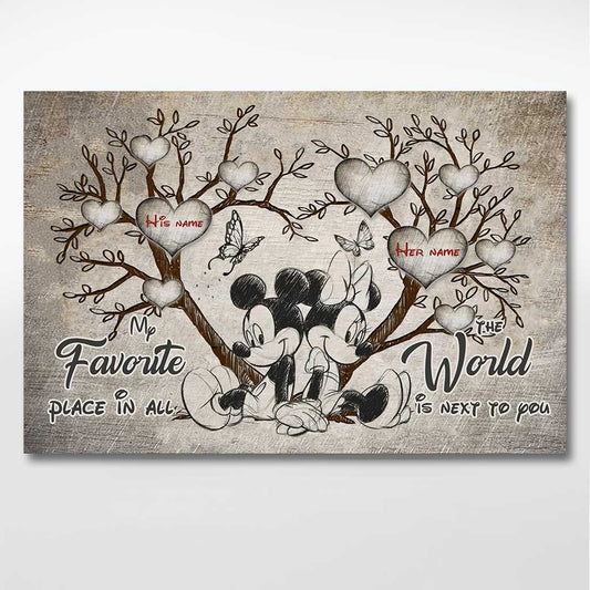 My Favorite Place - Personalized Mouse Poster