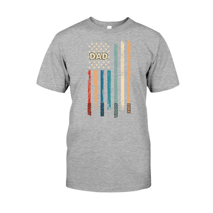 Stars And Stripes - Personalized Independence Day Father T-shirt and Hoodie