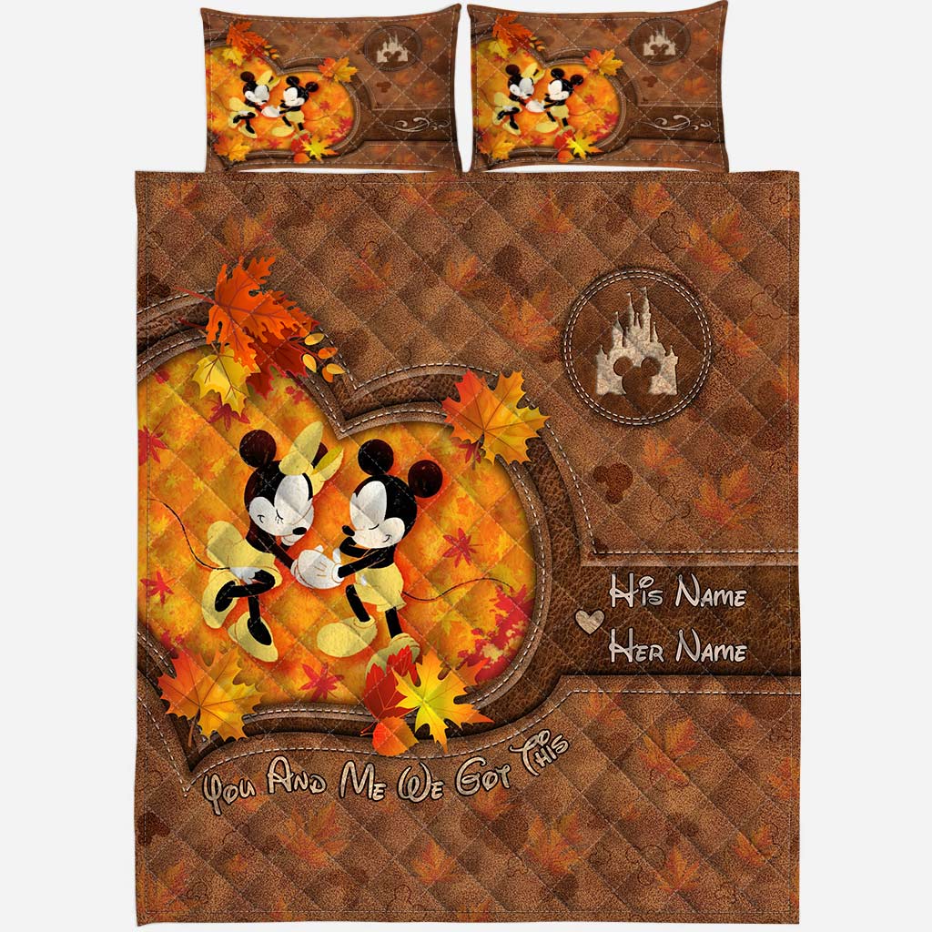 You & Me We Got This - Personalized Mouse Quilt Set