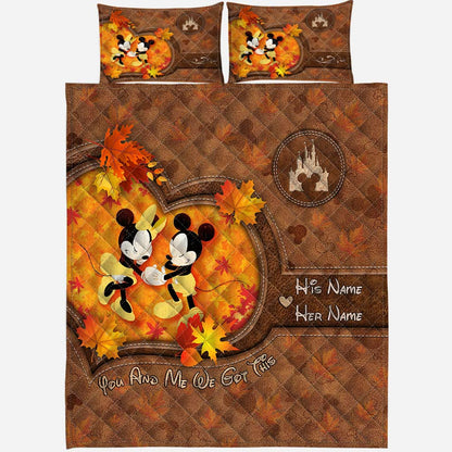 You & Me We Got This - Personalized Mouse Quilt Set