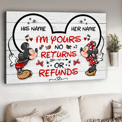 I Love You More - Personalized Couple Mouse Canvas And Poster