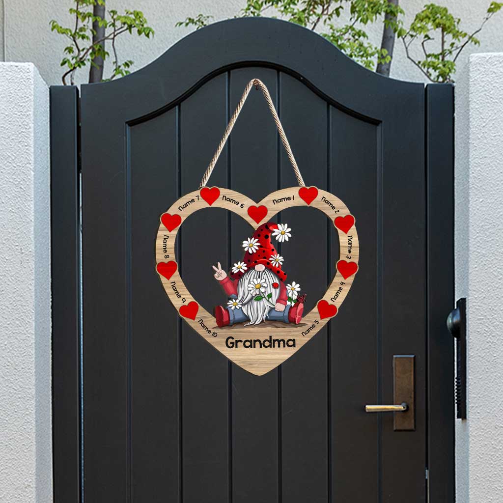 Grandma - Personalized Mother's Day Grandma Wood Sign