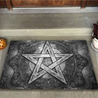 Pentagram Wicca - Witch Doormat 0822