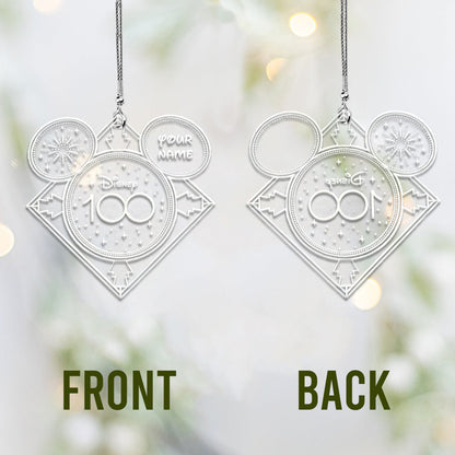 100 Years Of Wonder - Personalized Mouse Transparent Car Ornament