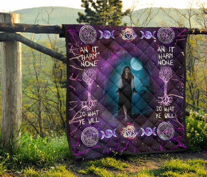 Witchy Woman Wicca - Witch Quilt 0822