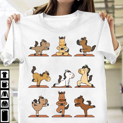 Horse Yoga Horse T-shirt and Hoodie 0523
